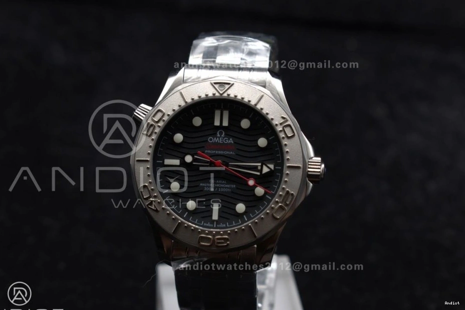 Best Nekton Bracelet Black VSF 300M A8806 Edition Seamaster SS 1:1 Diver Dial on 1231